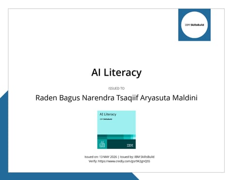 AI Literacy certificate